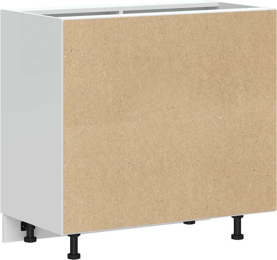 Eckschrank Boden Black 86x46x81.5Stück