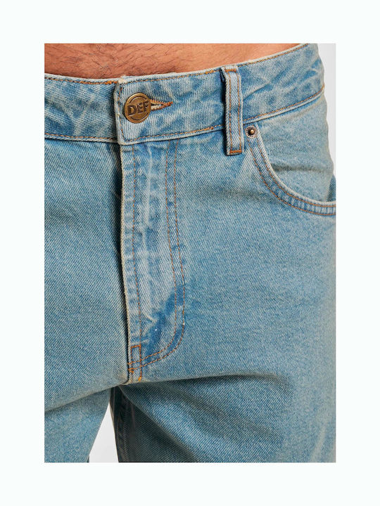 Ανδρικό Παντελόνι Τζιν με Loose Straight Εφαρμογή Sand Washed Blue