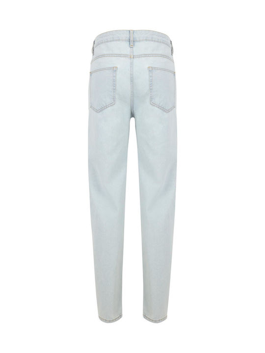 Мъжко Джинсово Панталон С Свободна Straight Кройка Ice Blue