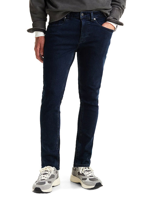 Austin Men's Jeans Pants Elastic with Slim Tapered Fit Blue