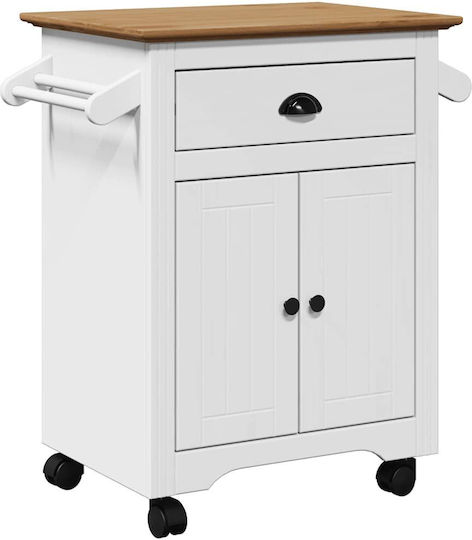 vidaXL Commercial Kitchen Food Cart H80xW72xD45cm