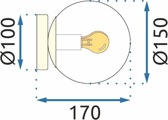 App1156-1c Златен висящ лампион App1156-1c Златен висящ лампион