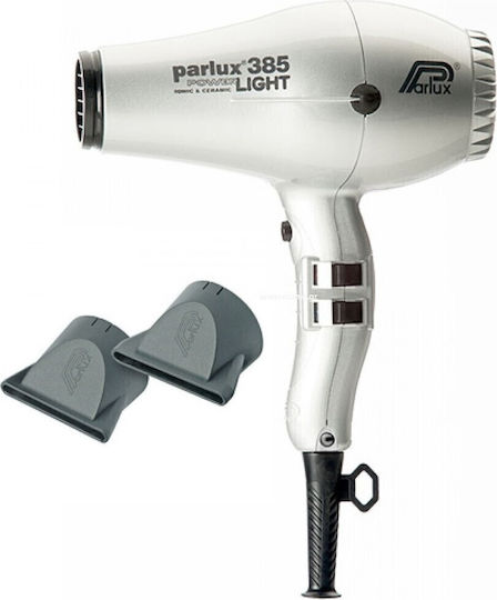 Parlux 385 Power Light Ionic Professional Hair Dryer 2150W Silver