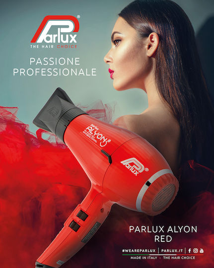 Parlux Alyon Ionic Professional Hair Dryer 2250W Red