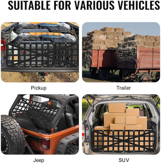 Vevor Δίχτυ Πίσω Πόρτας Pickup Truck 54" X 18" Ρυθμιζόμενο Σχέδιο Σταυρού