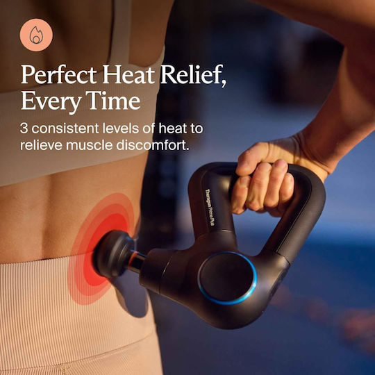 Therabody Gun Massage for the Body with Vibration and Heating Function Black