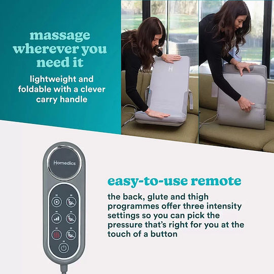 Homedics Seat Massage for the Back Gray
