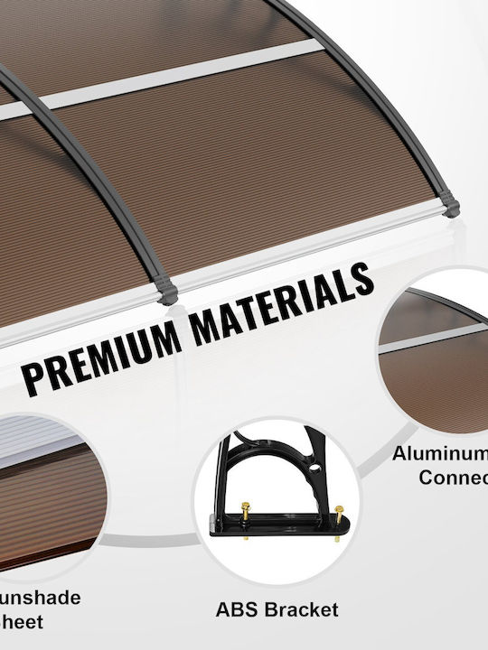 Vevor Polycarbonate Door / Window Canopy Roof P203.2xW101.6cm