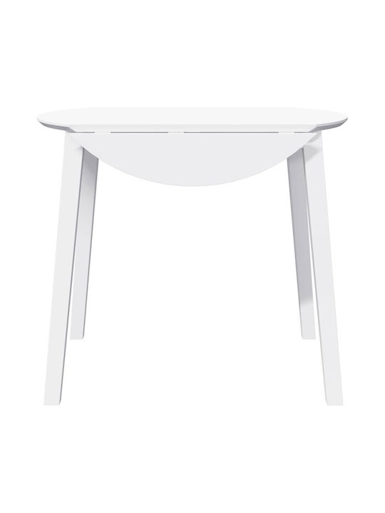 Table Dining Room from Solid Wood White 90x55x74cm