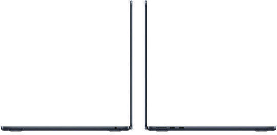 Apple MacBook Air 13" (2024) 13.6" Retina Display (M3-8-Core/16GB/256GB SSD/8-Core GPU) με Φορτιστή 30W Midnight (International English Keyboard)
