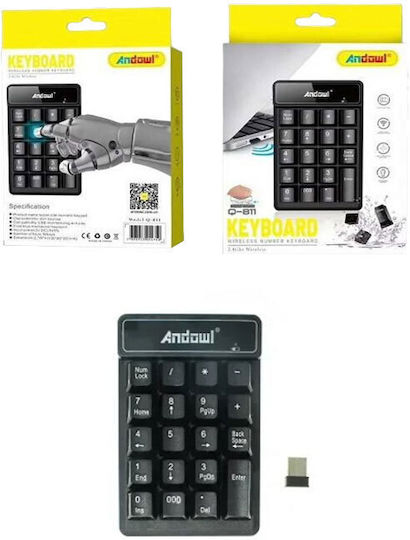 Andowl Q-811 Fără fir Tastatură numerică