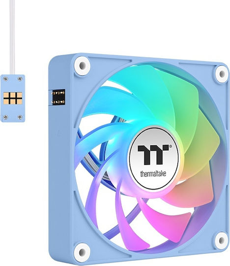 Thermaltake CT120 EX Reverse Корпусен вентилатор с ARGB осветление и връзка 4-изводна ШИМ 1бр Hydrangea Blue