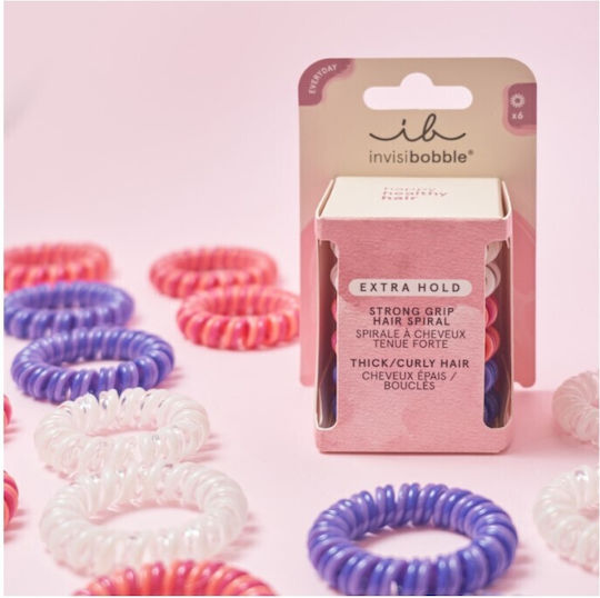 Invisibobble Extra Hold Подредба Спирални Гумени Ластици За Коса 6 Бройки