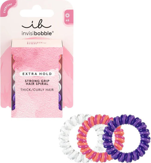 Invisibobble Extra Hold Coil Scrunchies 6pcs