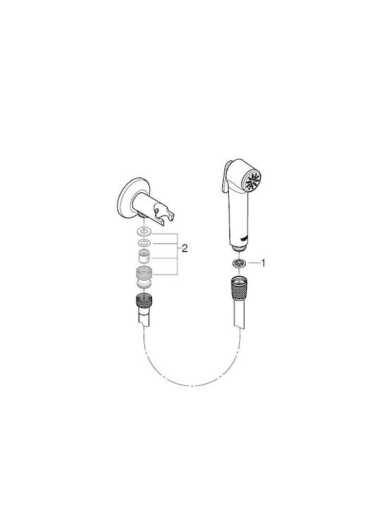 Grohe Telefon Bidet Negru