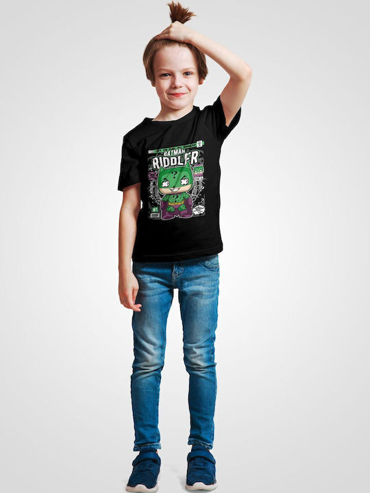 Kids Top Black Batman Riddler