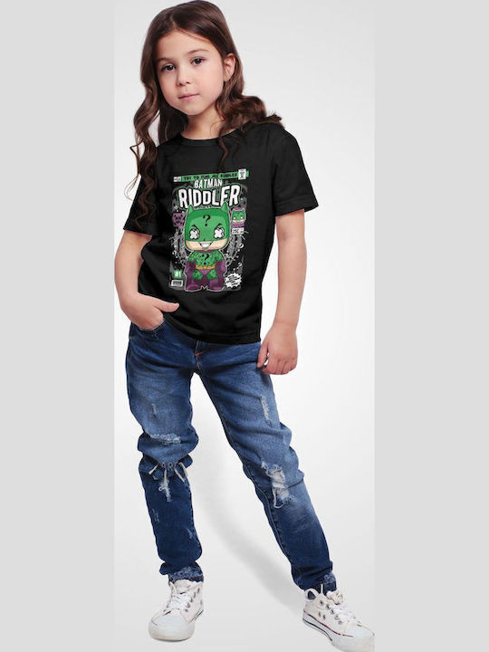 Kids Top Black Batman Riddler