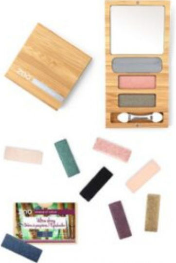 Zao Organic Makeup Rectangle Matte Eye Shadow & Eyeliner Cake Refill Eye Shadows in Pressed Powder Form with Black Colour 1.3gr