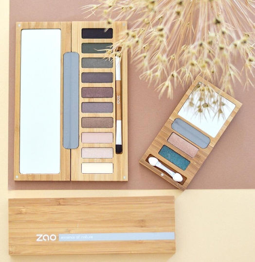 Zao Organic Makeup Rectangle Matte Eye Shadow & Eyeliner Cake Refill Eye Shadows in Pressed Powder Form with Black Colour 1.3gr