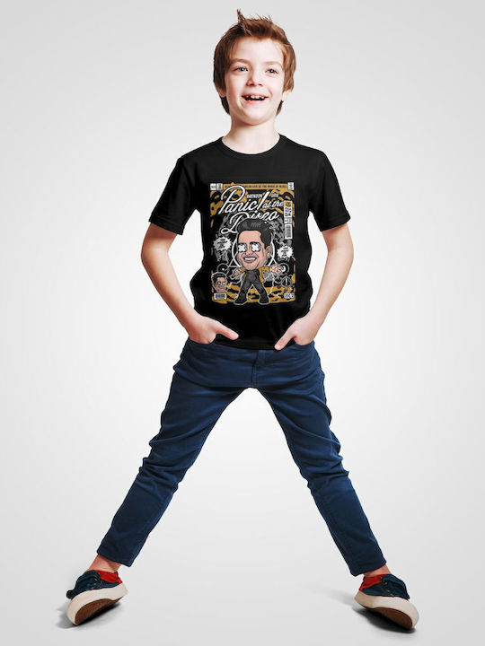 Kids' T-shirt Black Brendon Urie Panic At Disco