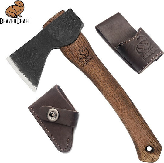 Beaver Craft AX1 Axe Shredding Length 30cm with Wooden Handle