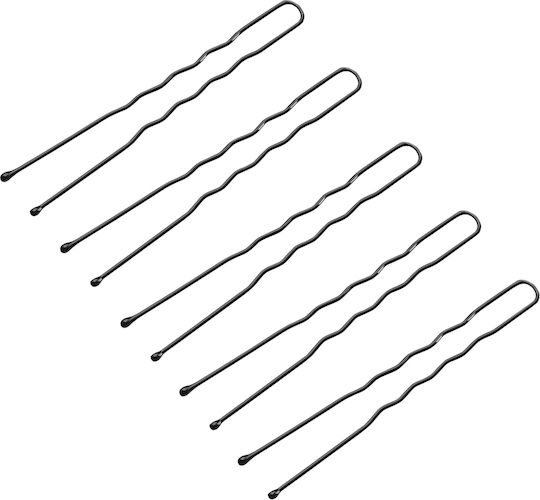 Activeshop Hair Clips E-65 300 Pcs 6 Cm Black