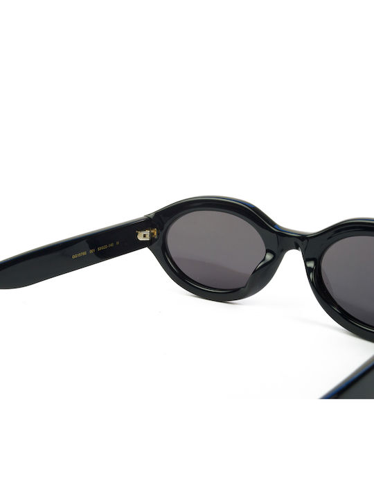 Gucci Women Sunglasses With Black Horn-Rimmed Frame And Grey Lens GG1579S 001