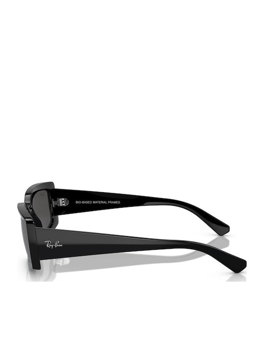 Ray Ban Kiliane Унисекс Слънчеви Очила с Черна Пластмасова Рамка и Черни Лещи