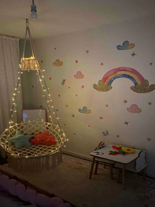 Femmit Αιώρα Χειροποίητη Πλεκτή Macrame, 60x80 Cm Εκρού, από 100% Βαμβακερό Νήμα