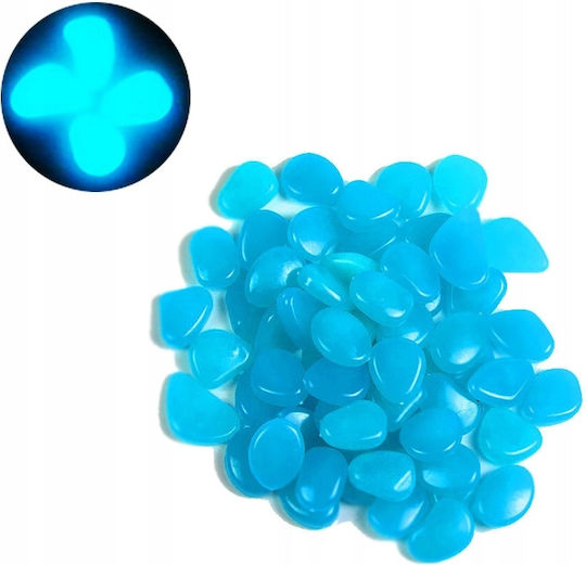 Pietre Iluminatoare Pietricele Fluorescente Lumină Albastră Întuneric 50 buc