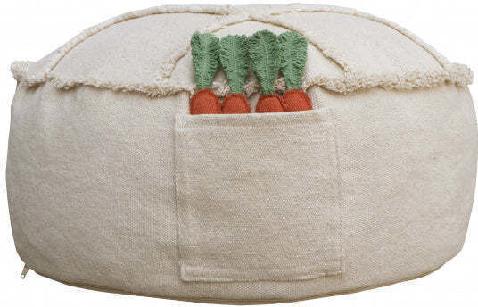 Sitzsack Hocker Wasserdicht Canals Beige-Braun 50x50x20cm