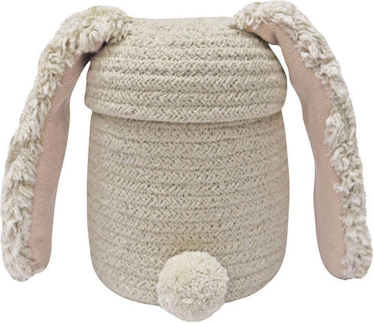 Lorena Canals Kinder Aufbewahrungskorb aus Stoff Beige 15x15x15cm 1Stück