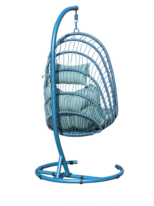 Boom Swing Blue Hanging Swing Αλουμίνιο 105x122x197 Cm