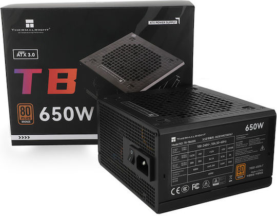 Thermalright TB-650S 650W Schwarz Computer-Netzteil Voll verkabelt 80 Plus Bronze