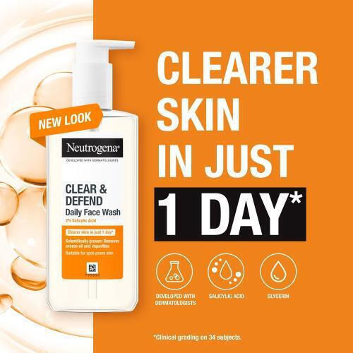 Neutrogena Clear & Defend Daily Face Wash Gel Față 200ml