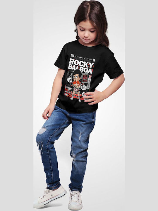 Kids' T-shirt Black Rocky Balboa