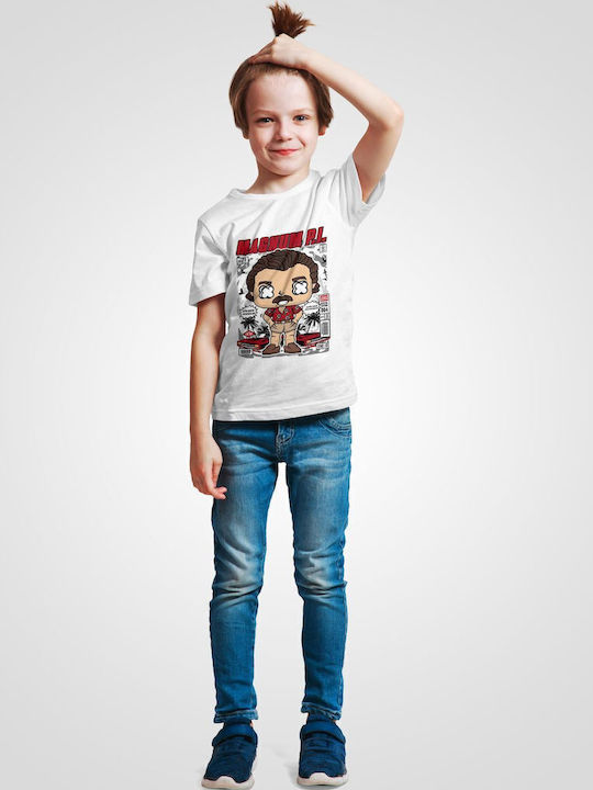 Παιδικό T-shirt Λευκό Magnum Pi