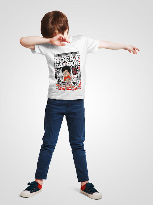Παιδικό T-shirt Λευκό Rocky Balboa