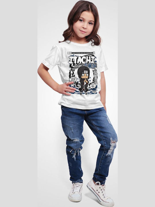 Kids' T-shirt White Itachi Uchiha