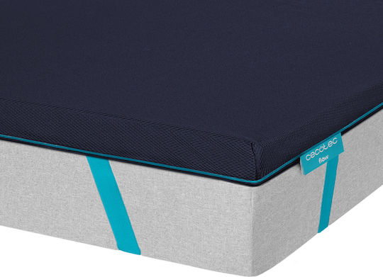 Flow Topserenity Matratzentopper 100% Viskoelastisch 5cm 4 Elastische Bänder Abnehmbarer Bezug 190 x 90 x 5 cm Cec-07373 Cecotec