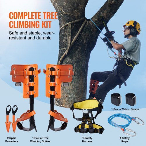 Vevor Tree Climbing Set Spikes Spurs Safety Rope Belt Pszzpzczhkpz0ixftv0