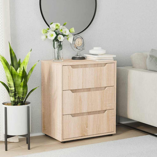 Vidaxl Bufet Visnes Stejar Sonoma 60x40x73 Cm Lemn Ingineresc