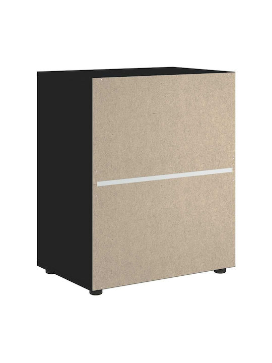 Vidaxl Sideboard Visnes Μαύρο 60x40x73 Cm Ξύλο Μηχανής