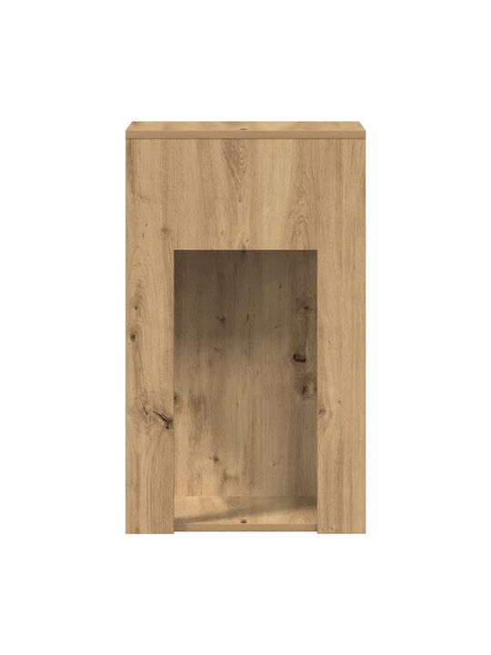 Office Storage Chipboard Cabinet Brown L30xW44xH74cm