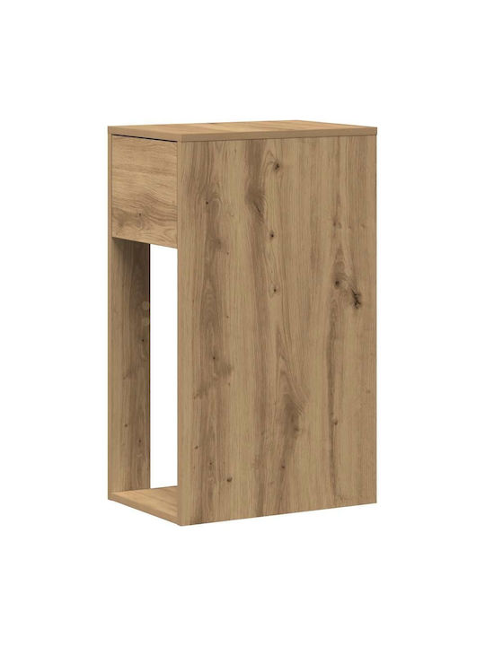 Office Storage Chipboard Cabinet Brown L30xW44xH74cm