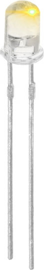 LED 3mm Hoch Gelb 3000mcd 34°/30° Bulk L7104 Kgb Stück:50 01.020.0078