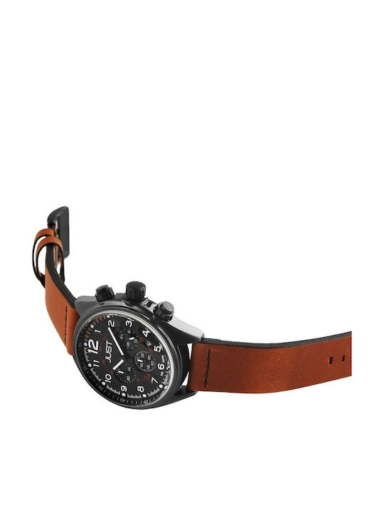 Just Watch Uhr Batterie mit Lederarmband