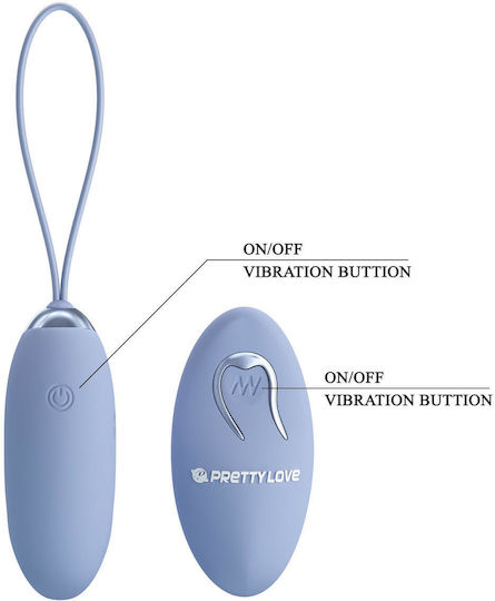 Vibrator Egg cu Telecomandă Albastru