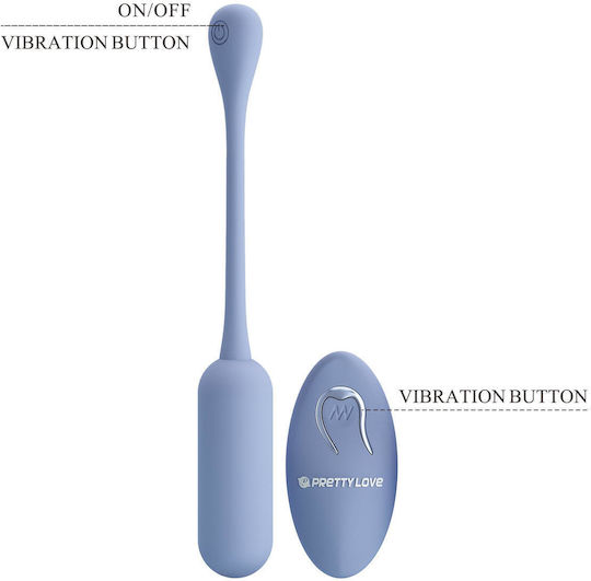 Vibrator Ei mit Fernbedienung Blau