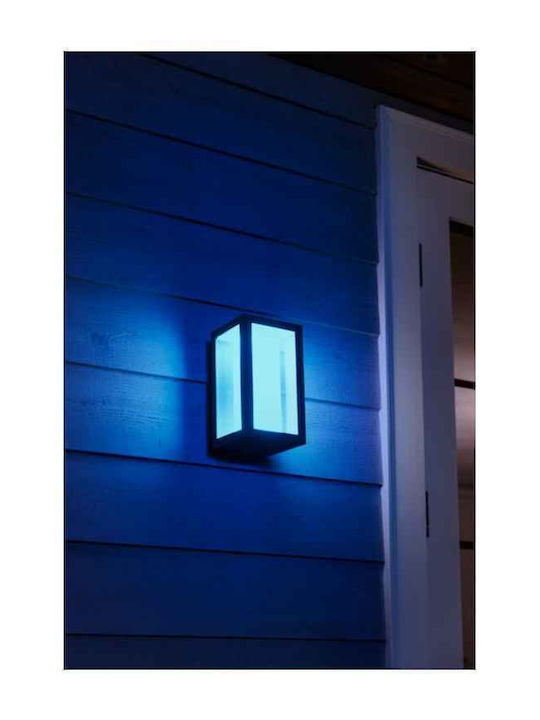 Philips Impress Επιτοίχια Εξωτερική Πλαφονιέρα LED IP44 8W με Ψυχρό Λευκό Φως 24x14x12εκ.
